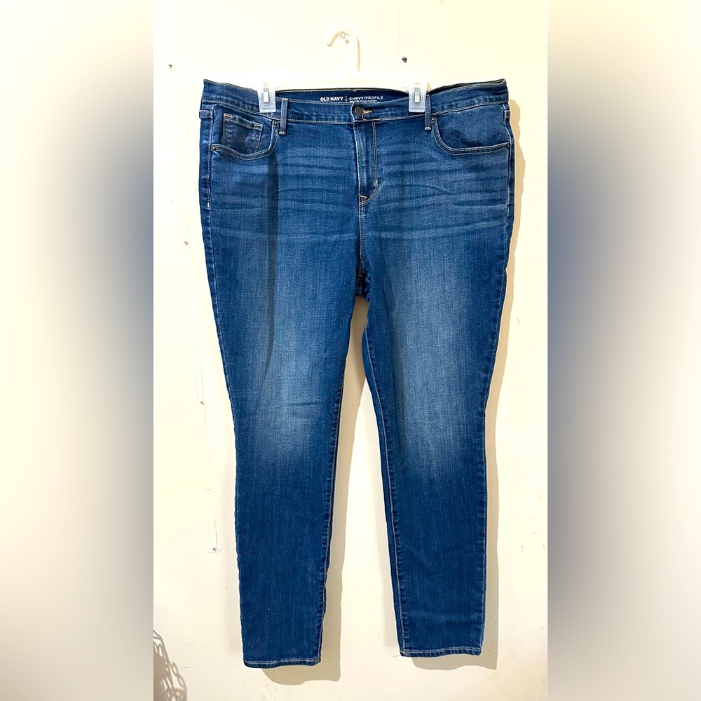 Old Navy 18 Long Curvy Profile Mid Rise Skinny Jeans